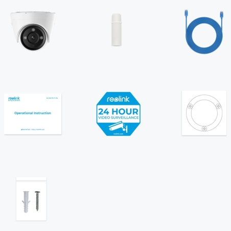 Reolink | 4K Security IP Camera with Color Night Vision | P434 | Dome | 8 MP | 2.8-8mm/F1.6 | IP66 | H.265 | MicroSD, max. 256 G