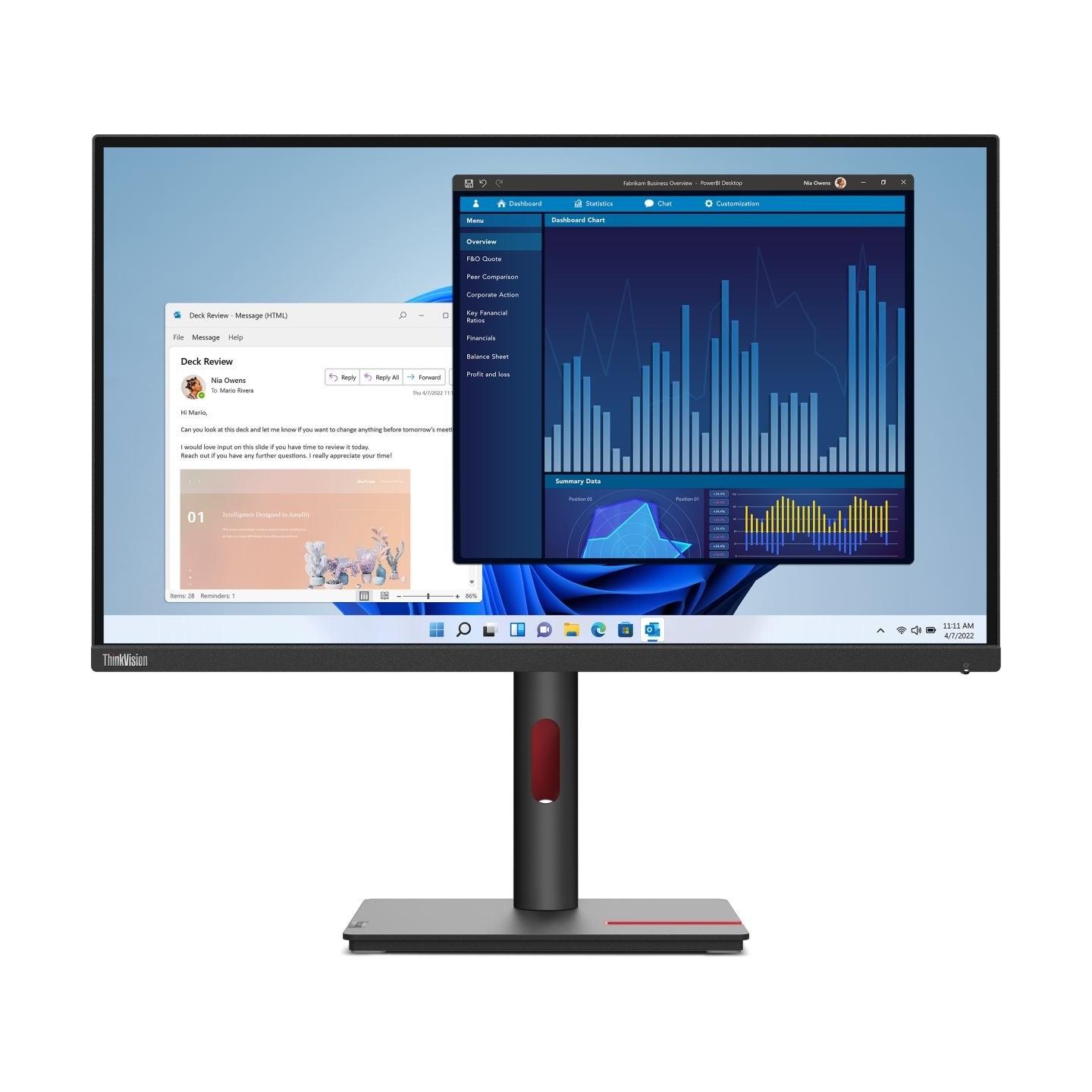 Lenovo ThinkVision T27p-30 (27") UHD HDMI/DP/USB-C/DOC / 63A9GAT1EU