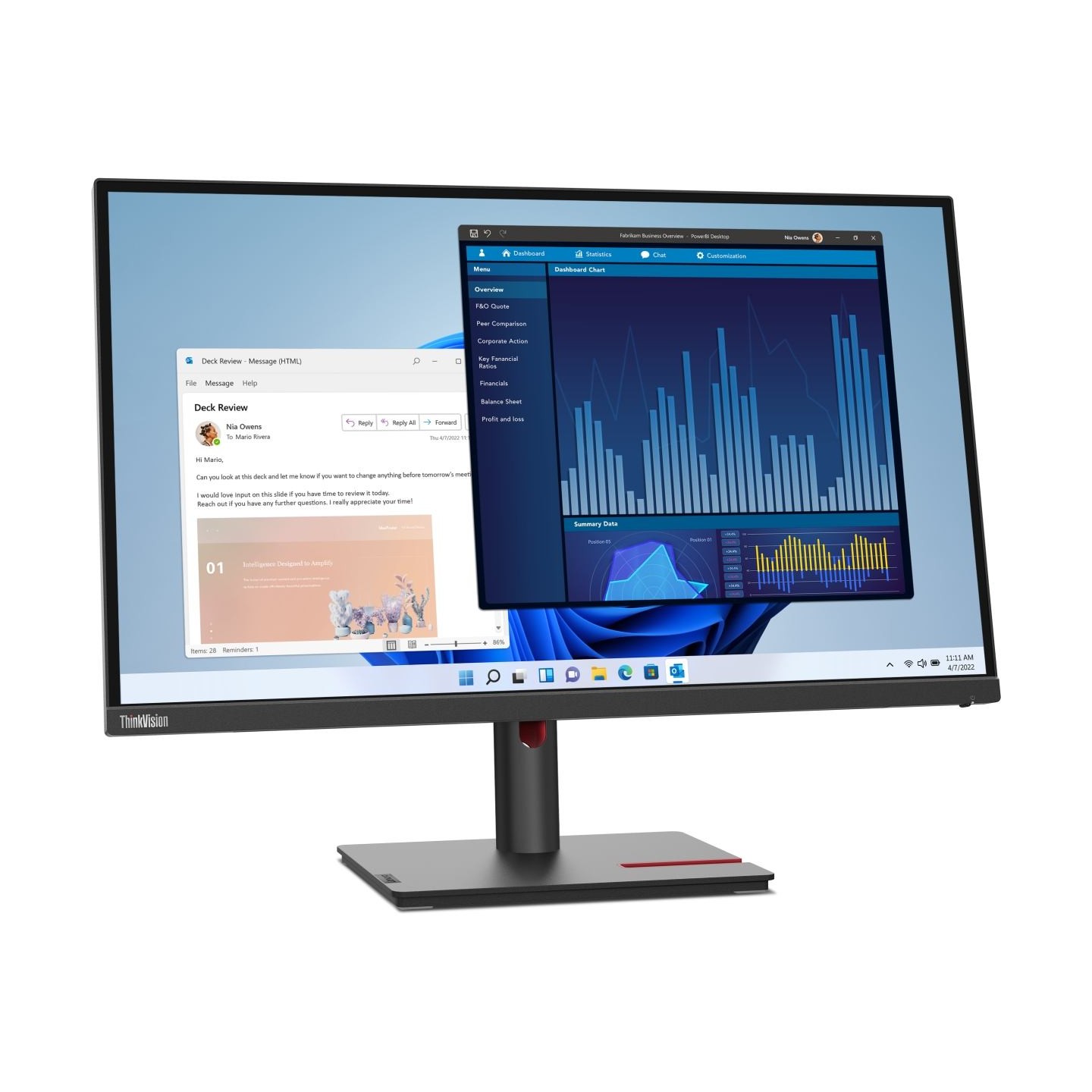 Lenovo ThinkVision T27p-30 (27") UHD HDMI/DP/USB-C/DOC / 63A9GAT1EU