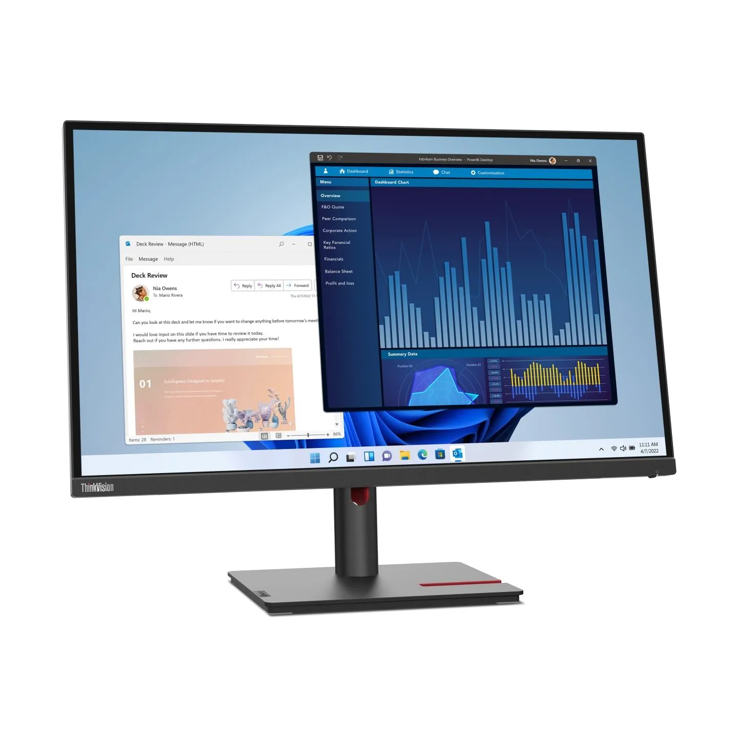 Lenovo ThinkVision T27p-30 (27") UHD HDMI/DP/USB-C/DOC / 63A9GAT1EU