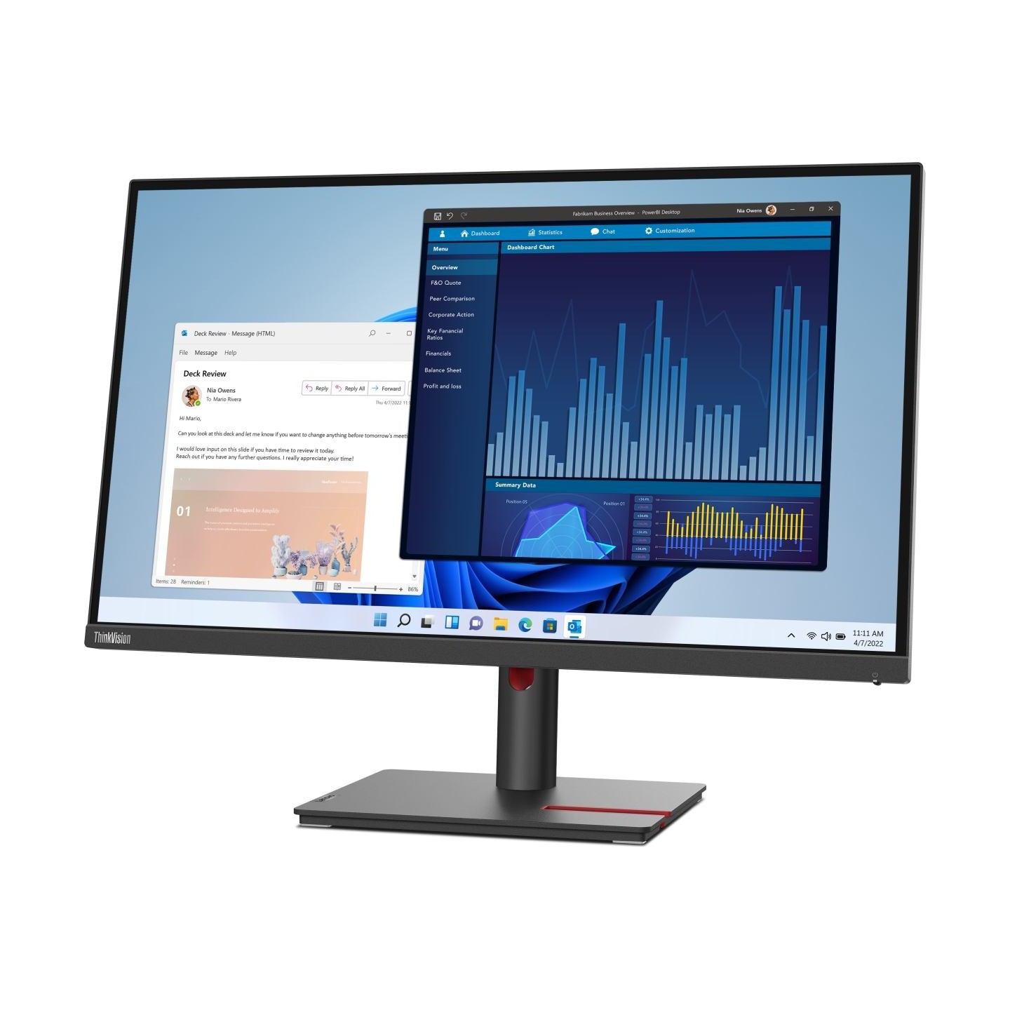 Lenovo ThinkVision T27p-30 (27") UHD HDMI/DP/USB-C/DOC / 63A9GAT1EU