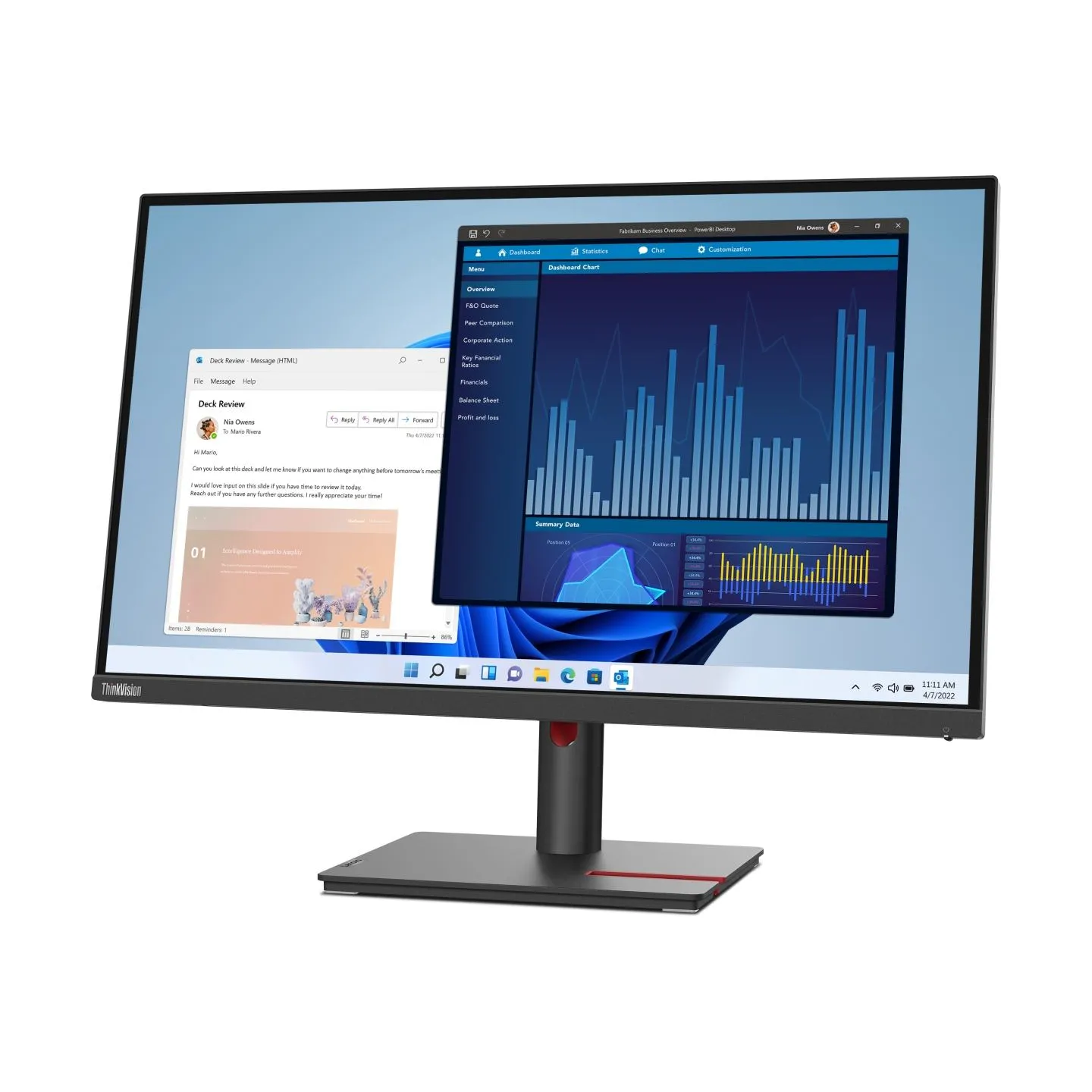 Lenovo ThinkVision T27p-30 (27") UHD HDMI/DP/USB-C/DOC / 63A9GAT1EU