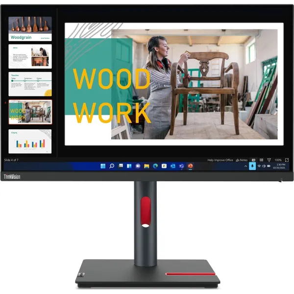 Lenovo 60,5cm/23,8" (2560x1440) Lenovo ThinkVision P24q-30 16:9 QHD IPS 60Hz 4ms HDMI DP USB Vesa Black / 63B4GAT6EU