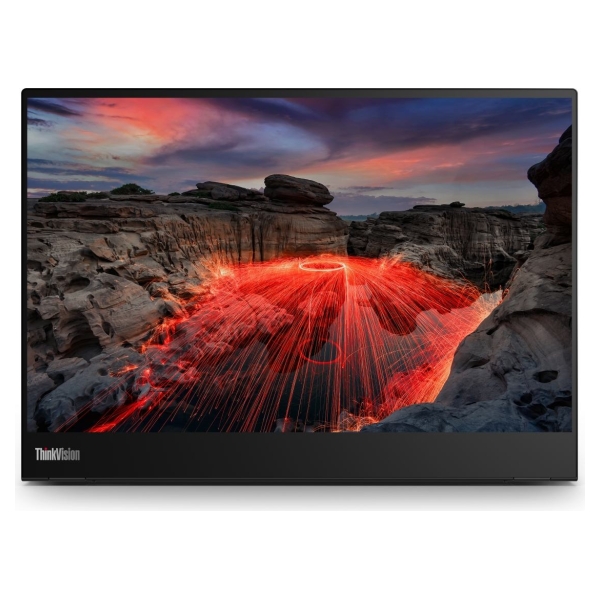 Lenovo 35,6cm/14" (2240x1400) Lenovo ThinkVision M14t Gen 2 IPS Touch portable 6ms 60Hz 2xUSB-C Black / 63FDUAT6WL
