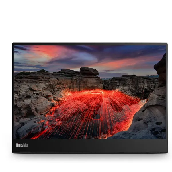 Lenovo 35,6cm/14" (2240x1400) Lenovo ThinkVision M14t Gen 2 IPS Touch portable 6ms 60Hz 2xUSB-C Black / 63FDUAT6WL