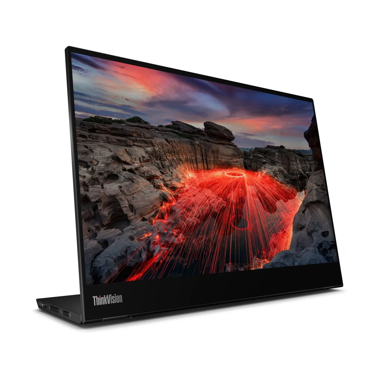 Lenovo 35,6cm/14" (2240x1400) Lenovo ThinkVision M14t Gen 2 IPS Touch portable 6ms 60Hz 2xUSB-C Black / 63FDUAT6WL
