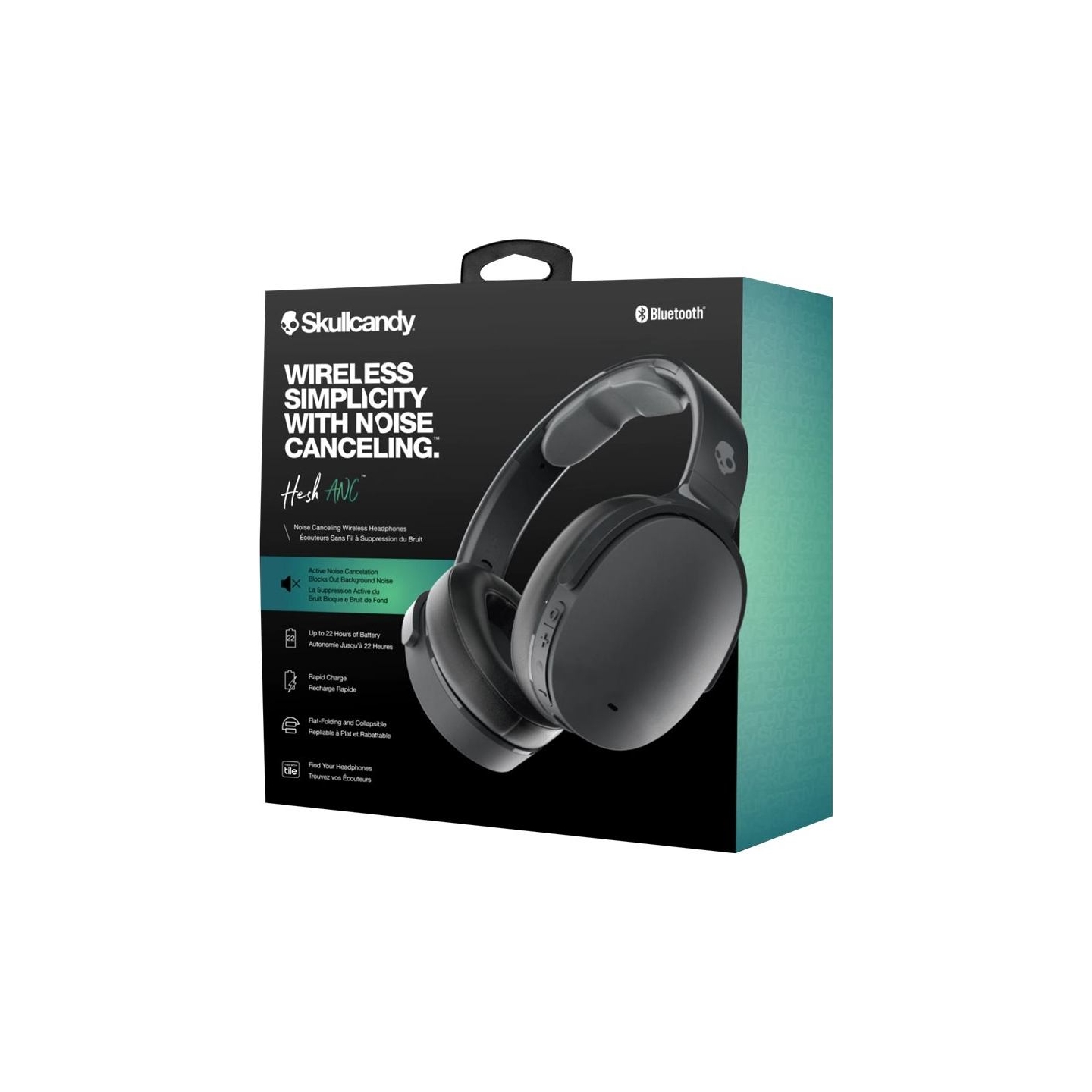 Skullcandy | Wireless Headphones | Hesh ANC | Wireless | Over-Ear | True Black | Noise canceling | Wireless