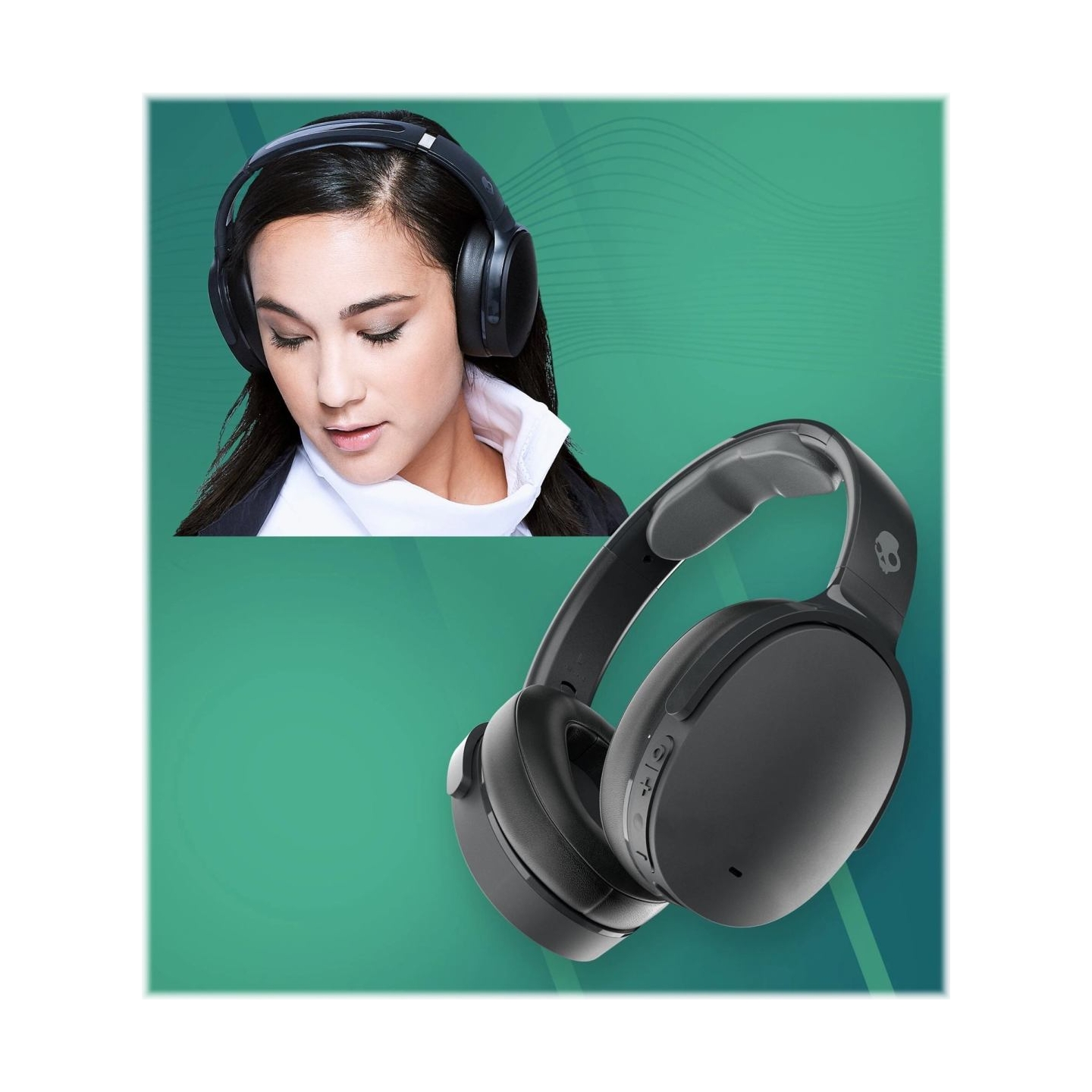 Skullcandy | Wireless Headphones | Hesh ANC | Wireless | Over-Ear | True Black | Noise canceling | Wireless