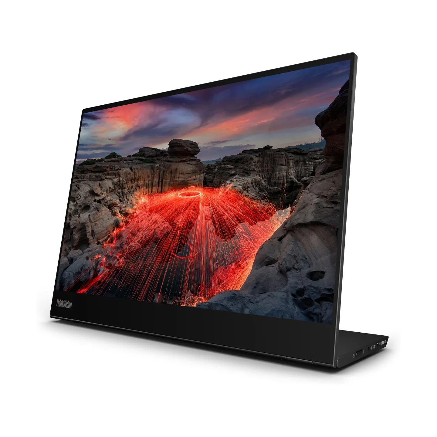 Lenovo 35,6cm/14" (2240x1400) Lenovo ThinkVision M14t Gen 2 IPS Touch portable 6ms 60Hz 2xUSB-C Black / 63FDUAT6WL
