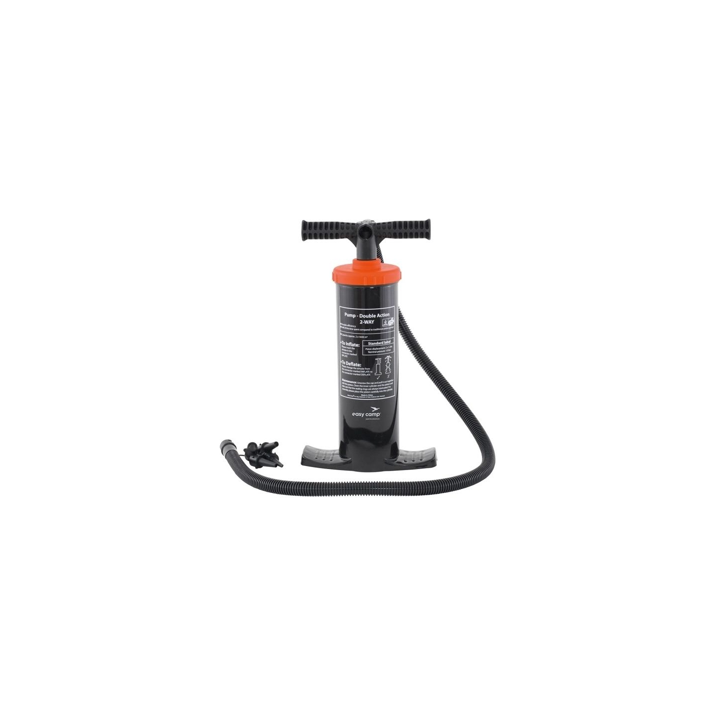Easy Camp Double Action Pump Manual Air Pump for Quick Inflation | 1.4 L