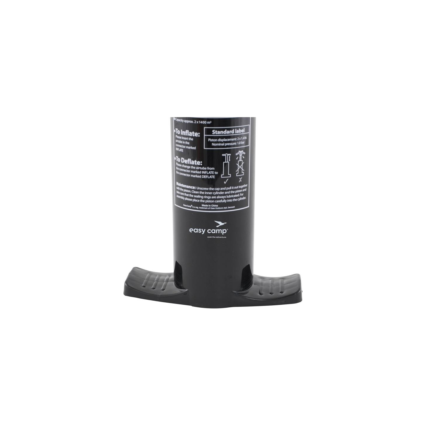 Easy Camp Double Action Pump Manual Air Pump for Quick Inflation | 1.4 L