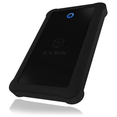 Raidsonic | ICY BOX | IB-233U3-B External enclosure for 2.5" SATA HDD/SSD with USB 3.0 interface and silicone protection sleeve 
