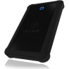 Raidsonic | ICY BOX | IB-233U3-B External enclosure for 2.5" SATA HDD/SSD with USB 3.0 interface and silicone protection sleeve 