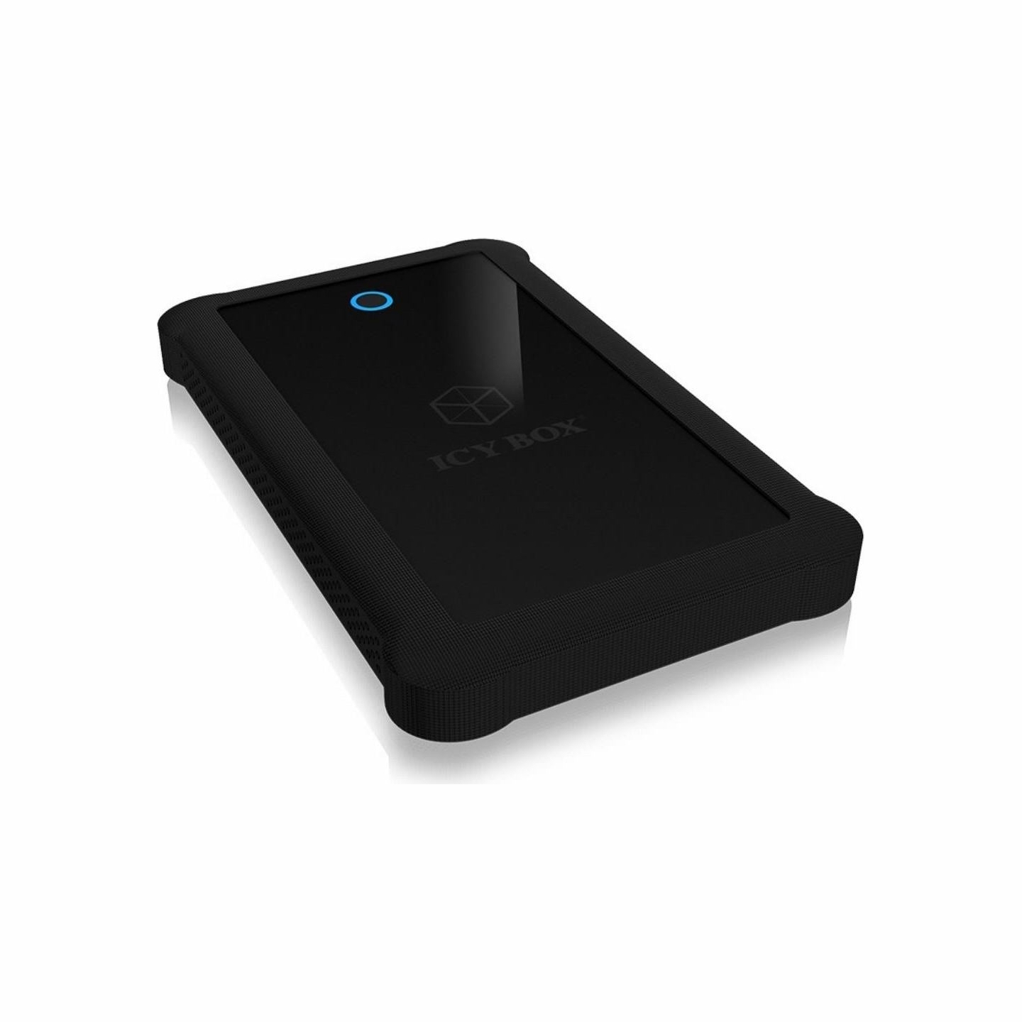 Raidsonic | ICY BOX | IB-233U3-B External enclosure for 2.5" SATA HDD/SSD with USB 3.0 interface and silicone protection sleeve 