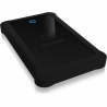 Raidsonic | ICY BOX | IB-233U3-B External enclosure for 2.5" SATA HDD/SSD with USB 3.0 interface and silicone protection sleeve 
