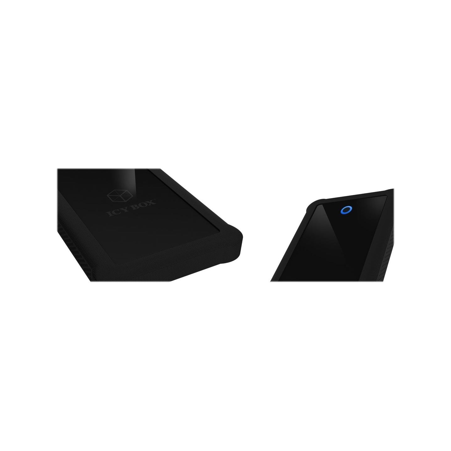 Raidsonic | ICY BOX | IB-233U3-B External enclosure for 2.5" SATA HDD/SSD with USB 3.0 interface and silicone protection sleeve 
