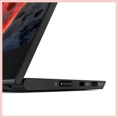 Lenovo 35,6cm/14" (2240x1400) Lenovo ThinkVision M14t Gen 2 IPS Touch portable 6ms 60Hz 2xUSB-C Black / 63FDUAT6WL