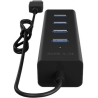 Raidsonic | 4 port USB 3.0 hub | IB-HUB1409-U3