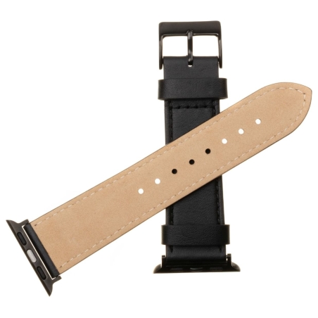 Fixed | Strap for Apple Watch 42/44/45/46/49mm | Black | Leather
