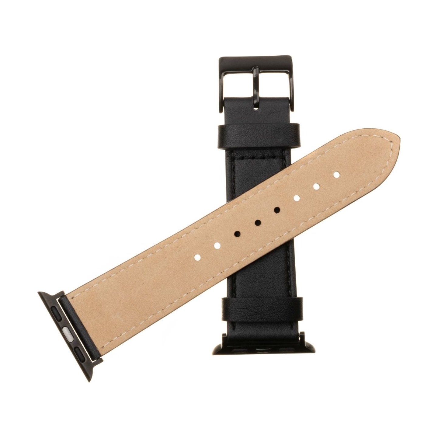 Fixed | Strap for Apple Watch 42/44/45/46/49mm | Black | Leather