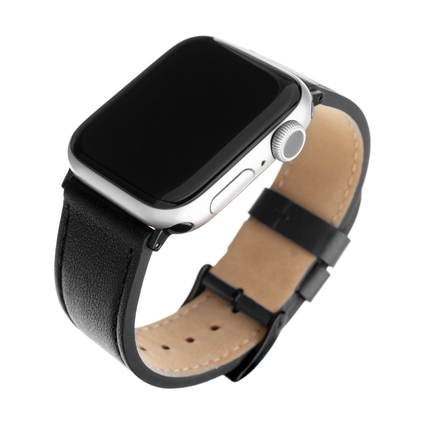 Fixed | Strap for Apple Watch 42/44/45/46/49mm | Black | Leather