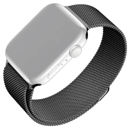 Fixed | Mesh Strap for Apple Watch 42/44/45/46/49mm | 42 mm, 44 mm, 45 mm, 46 mm, 49 mm | Black