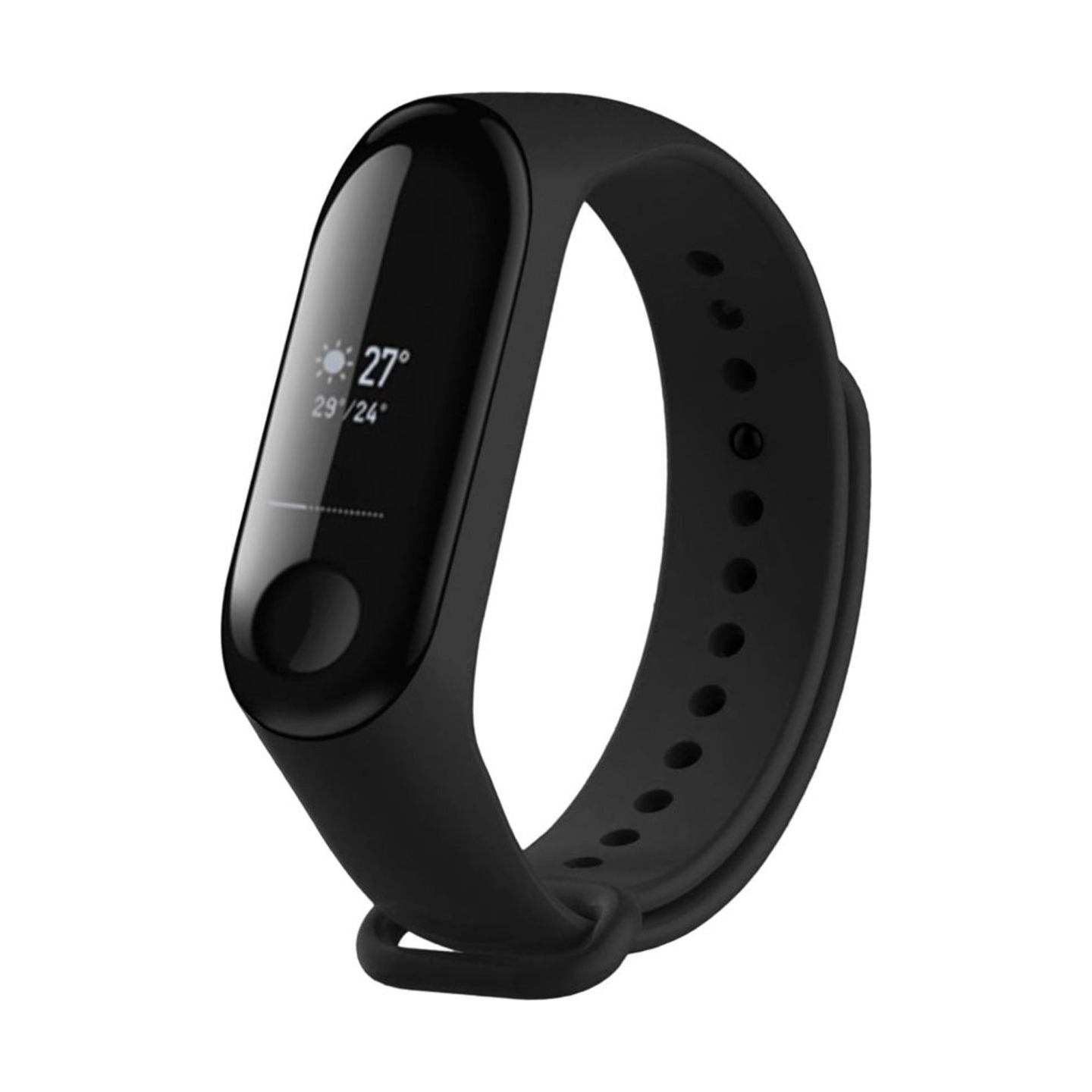 Fixed | Silicone Strap for Xiaomi Mi Band 3/4 | Black