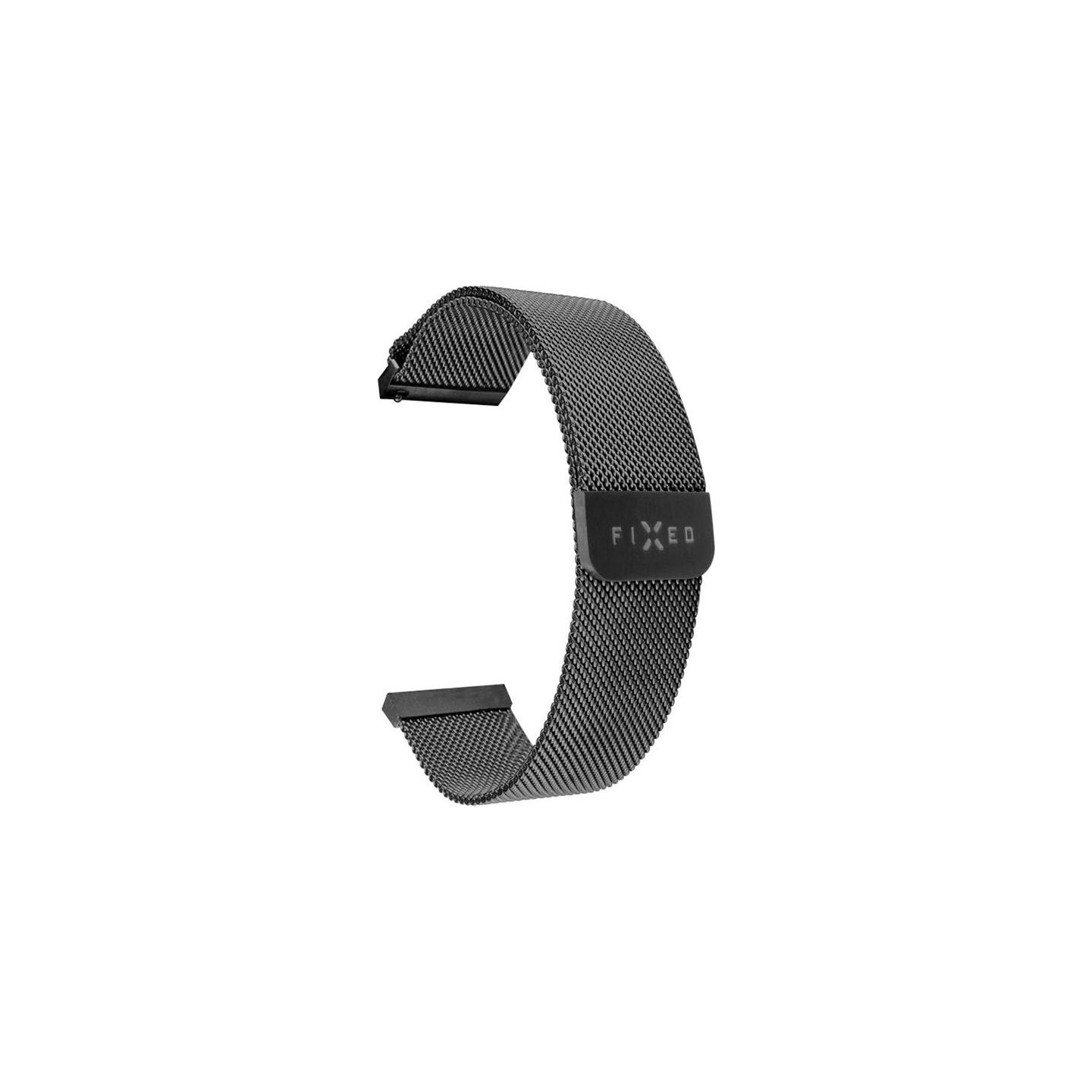 Fixed | Mesh Strap with Quick Release 20mm for Smartwatch | Black