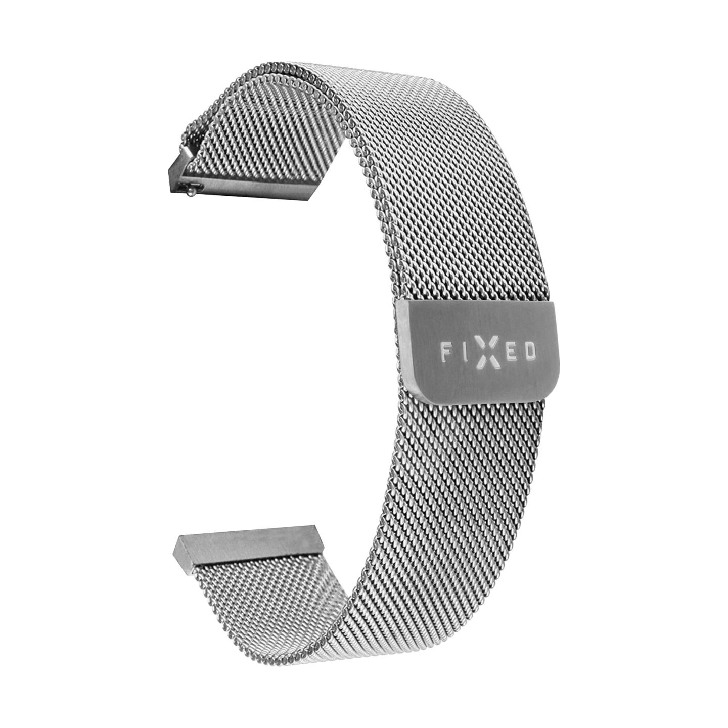 Fixed | Mesh Strap with Quick Release 22mm for Smartwatch | Silver