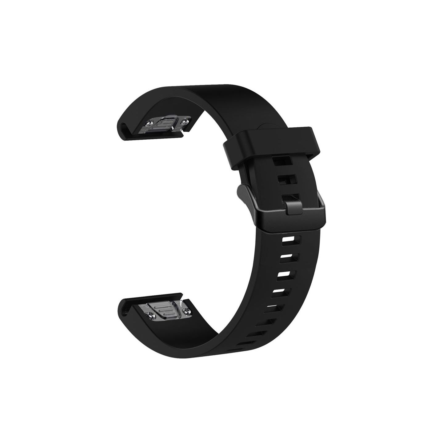 Fixed | Silicone Strap for Garmin QuickFit 20mm | Black