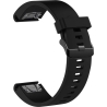 Fixed | Silicone Strap for Garmin QuickFit 20mm | Black