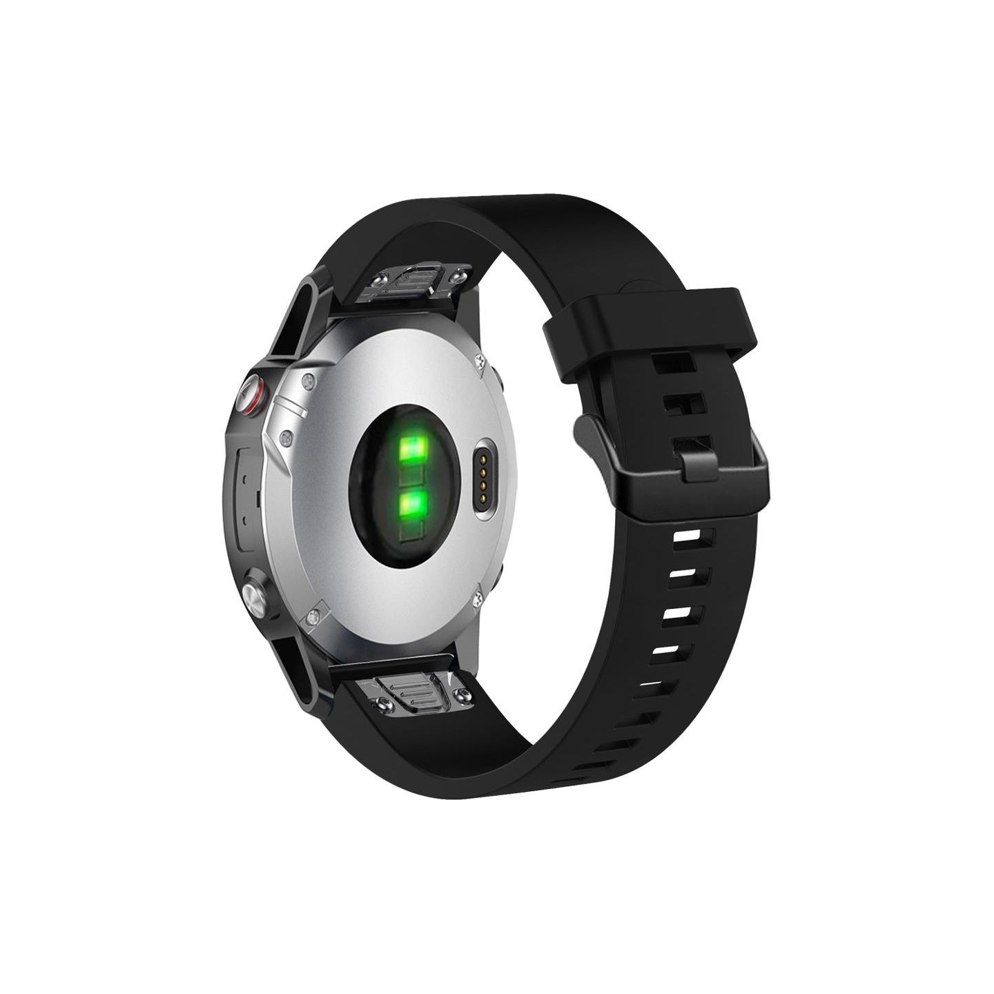 Fixed | Silicone Strap for Garmin QuickFit 20mm | Black