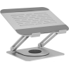 Raidsonic Laptop stands IB-NH300-R | Ergonomic positioning, Rotatable design | 17 " | Silver