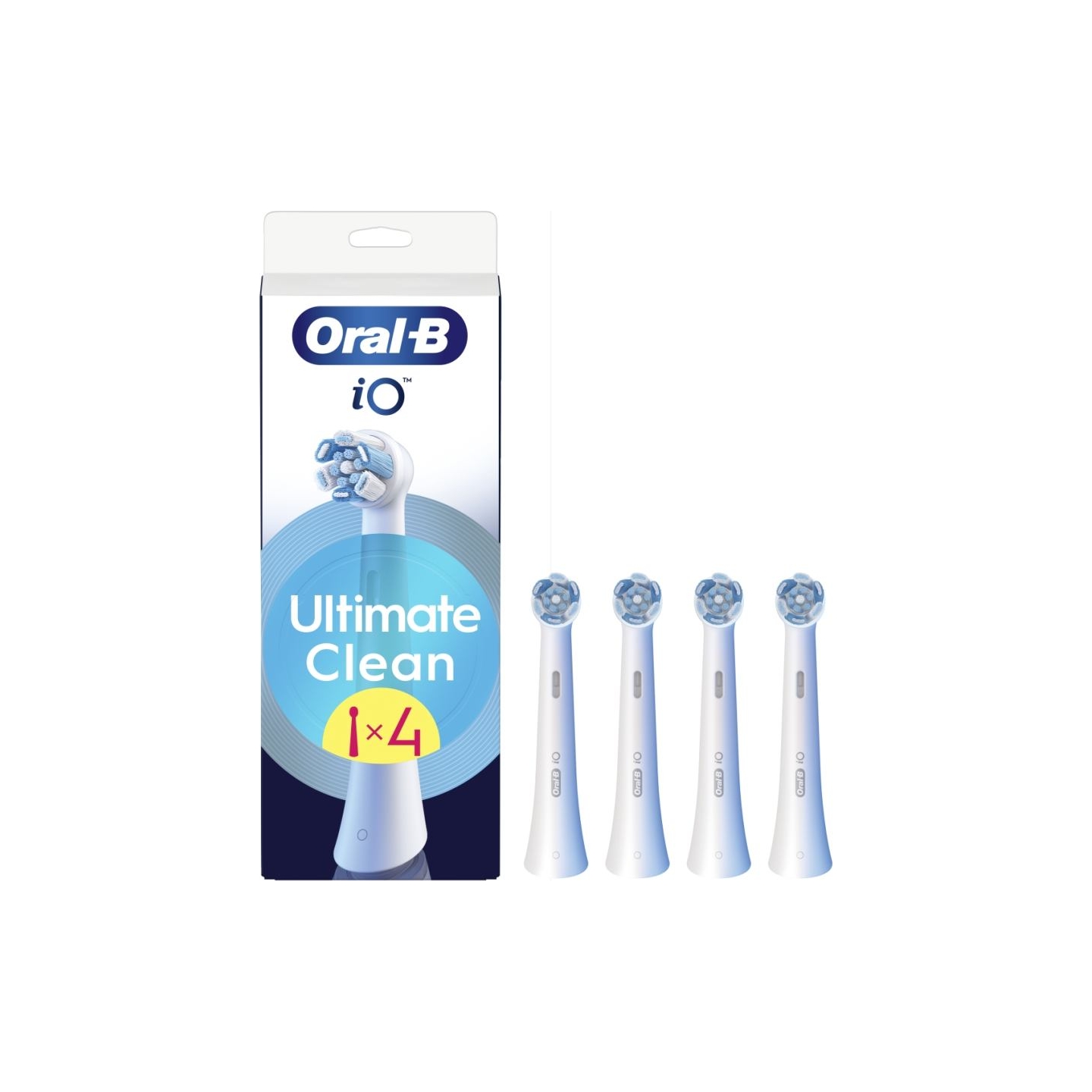 Oral-B | Replaceable toothbrush heads | iO UltimateClean | Heads | For adults | Number of brush heads included 4 | White