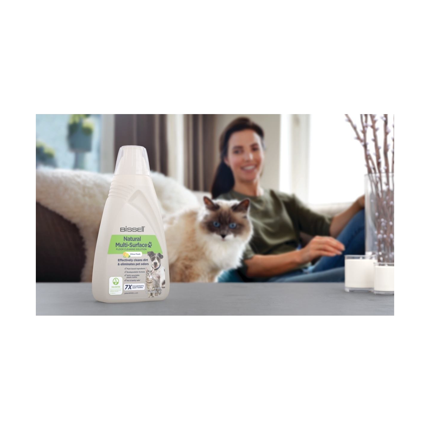 Bissell | Natural Multi-Surface Pet Floor Cleaning Solution | 1000 ml
