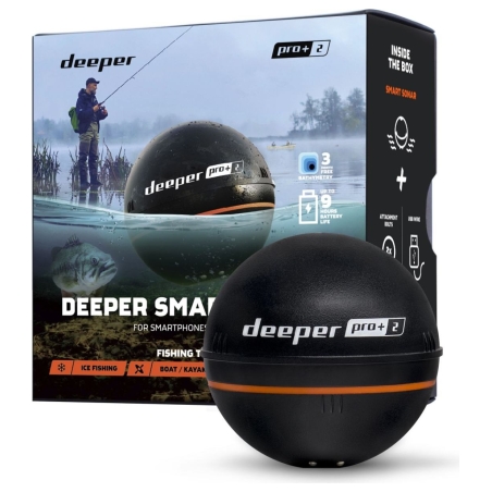 Deeper | Smart Sonar PRO+2 | Sonar | Wi-Fi | Black