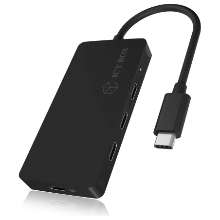 Raidsonic | 4-port hub with USB Type-C interface and PD port | IB-HUB1429-CPD