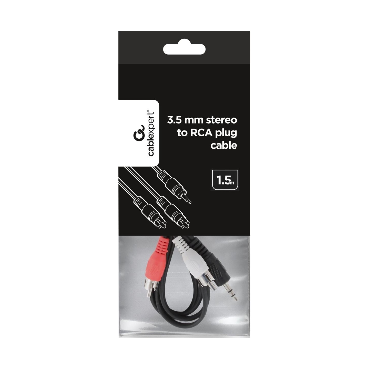 Cablexpert | 1.5m, 3.5mm/2xRCA, M/M | 3.5mm | 2 x RCA