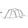 Easy Camp Family tent | Hidra 5 | 5 person(s) | Green