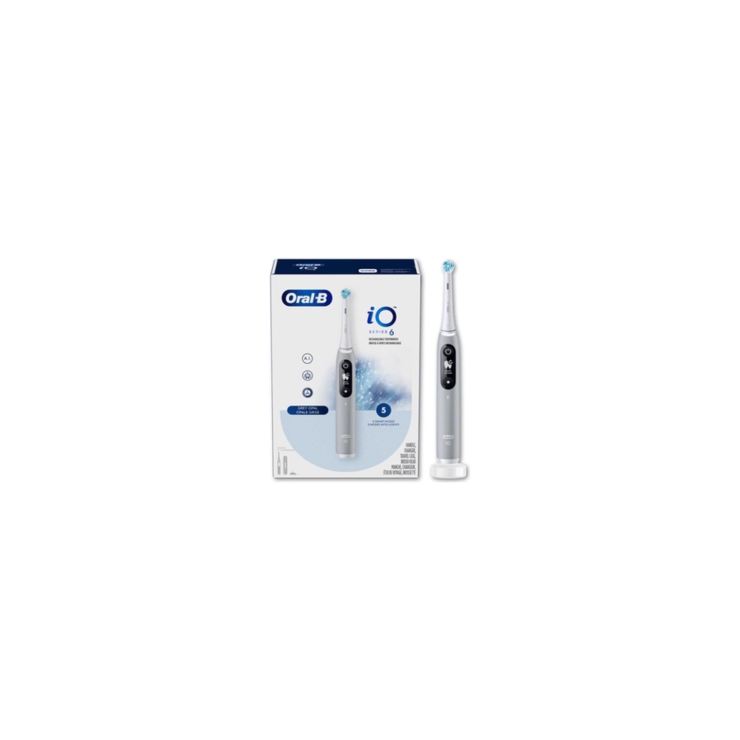 Oral-B | Toothbrush | iO Series 6 | Rechargeable | For adults | Number of brush heads included 1 | Number of teeth brushing mode