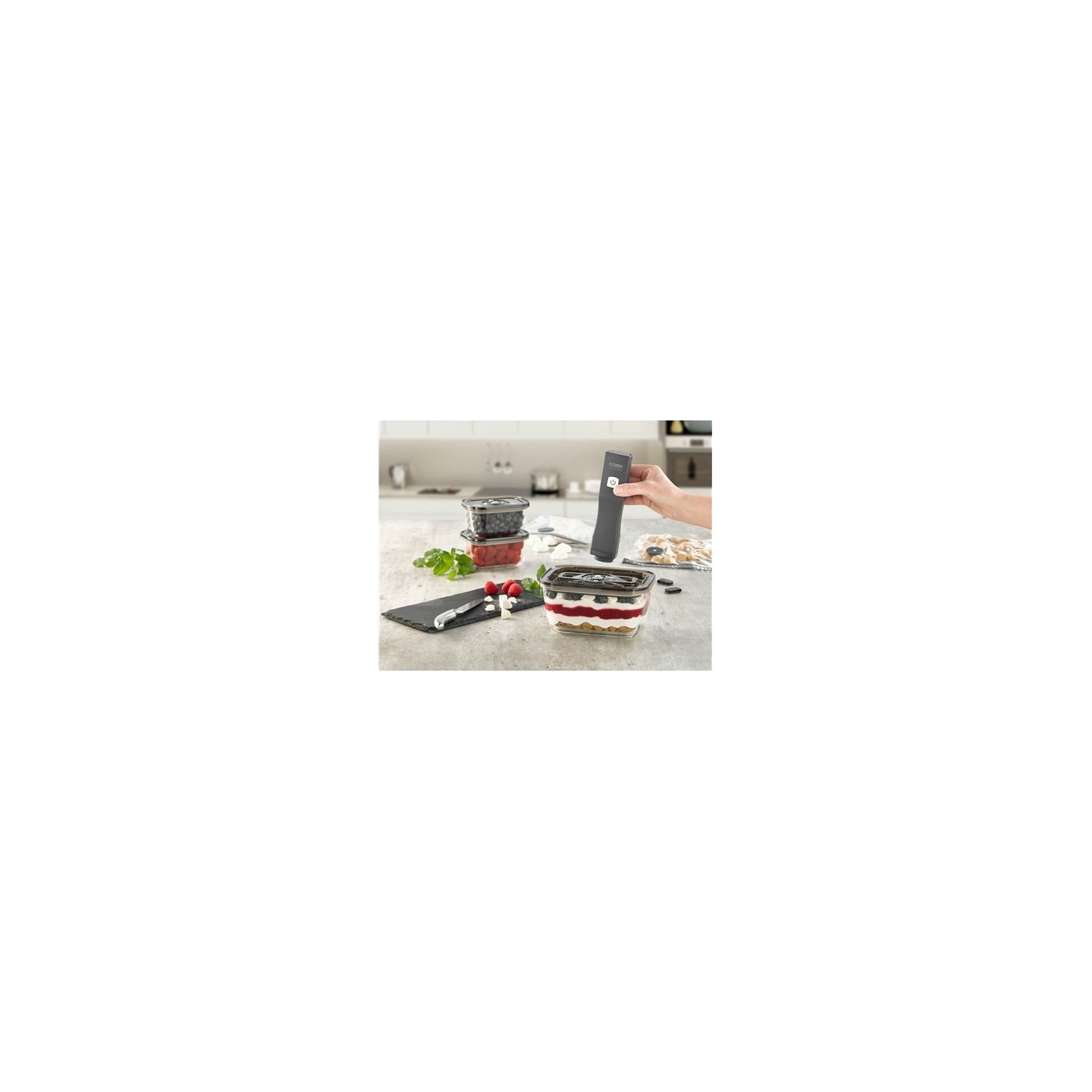 Caso | Vacu OneTouch Vacuum sealer Eco-Set | Black