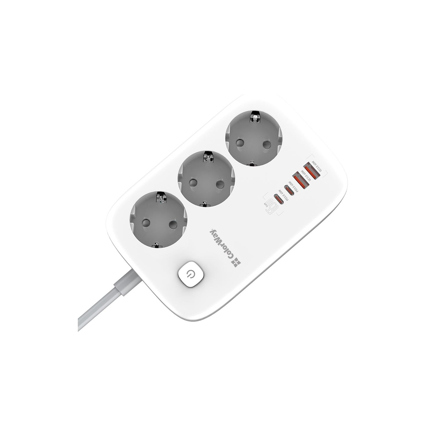 Colorway Power Socket | CW-CHE34PDW