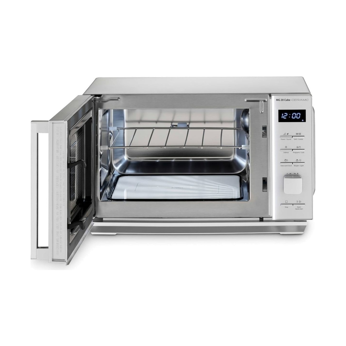 Caso | Microwave Oven with Grill | MG 20 Cube | Free standing | 800 W | Grill | Silver