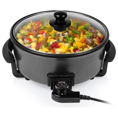 Tristar | Multifunctional grill pan XL | PZ-9135 | Diameter 30 cm | Grill | 1500 W | Lid included | Fixed handle | Black
