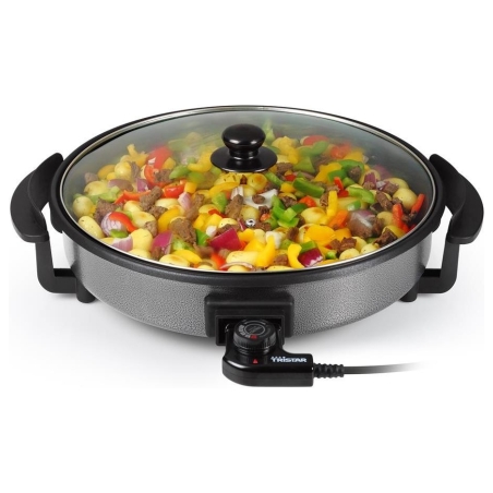 Tristar | Multifunctional grill pan | PZ-2964 | Diameter 40 cm | Grill | 1500 W | Lid included | Fixed handle | Black