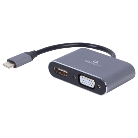 Cablexpert | USB Type-C to HDMI and VGA display adapter | A-USB3C-HDMIVGA-01 | USB Type-C
