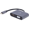 Cablexpert | USB Type-C to HDMI and VGA display adapter | A-USB3C-HDMIVGA-01 | USB Type-C