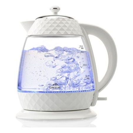 ETA | Crystal Kettle | ETA315490010 | Electric | 2200 W | 1.7 L | Glass | 360° rotational base | Glass/White