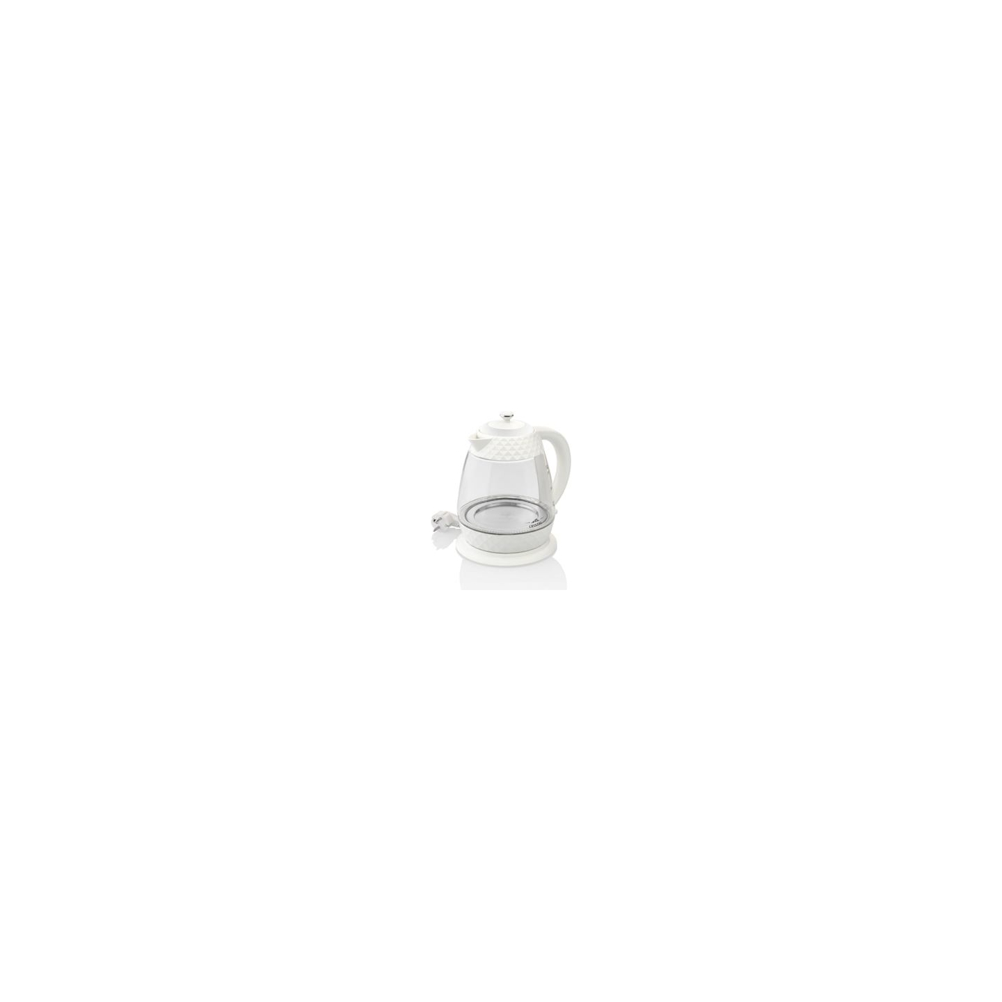 ETA | Crystal Kettle | ETA315490010 | Electric | 2200 W | 1.7 L | Glass | 360° rotational base | Glass/White