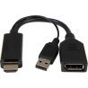 Cablexpert | Active 4K HDMI to DisplayPort Adapter | A-HDMIM-DPF-01 | Black | DisplayPort Female | HDMI Male (Type A) | 0.1 m